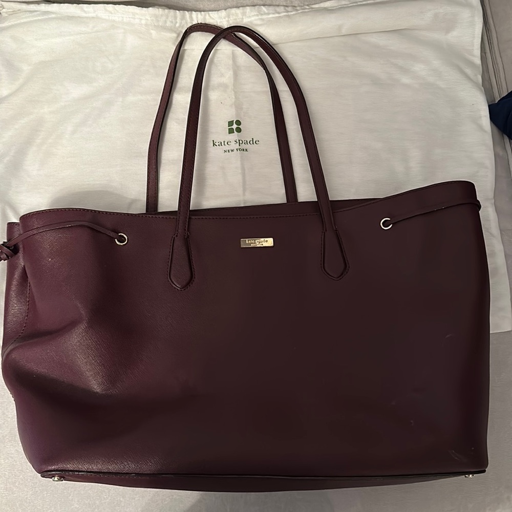 Kate Spade Oversized Oxblood Tote